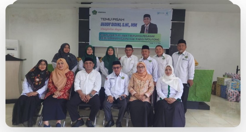Penuh Haru dan Khidmat, Kemenag Parigi Moutong Gelar Temu Pisah Kasubag TU
